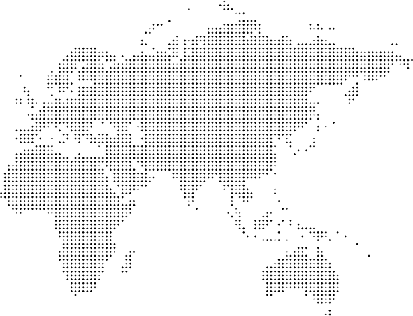 Dotted world map showing Digital Areo offices in India, UAE, and Australia